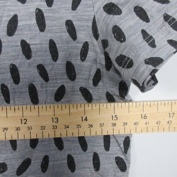 Icebreaker Tech Lite II Women 100% Wool Base Layer T Shirt Short Sleeve Gray XS - Picture 8 of 10